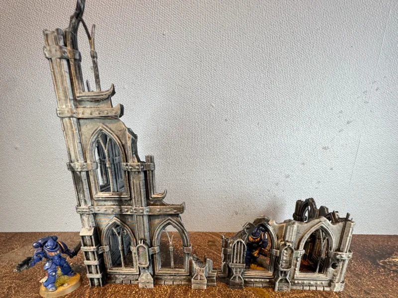 Gothic wargaming terrain Large L/small L