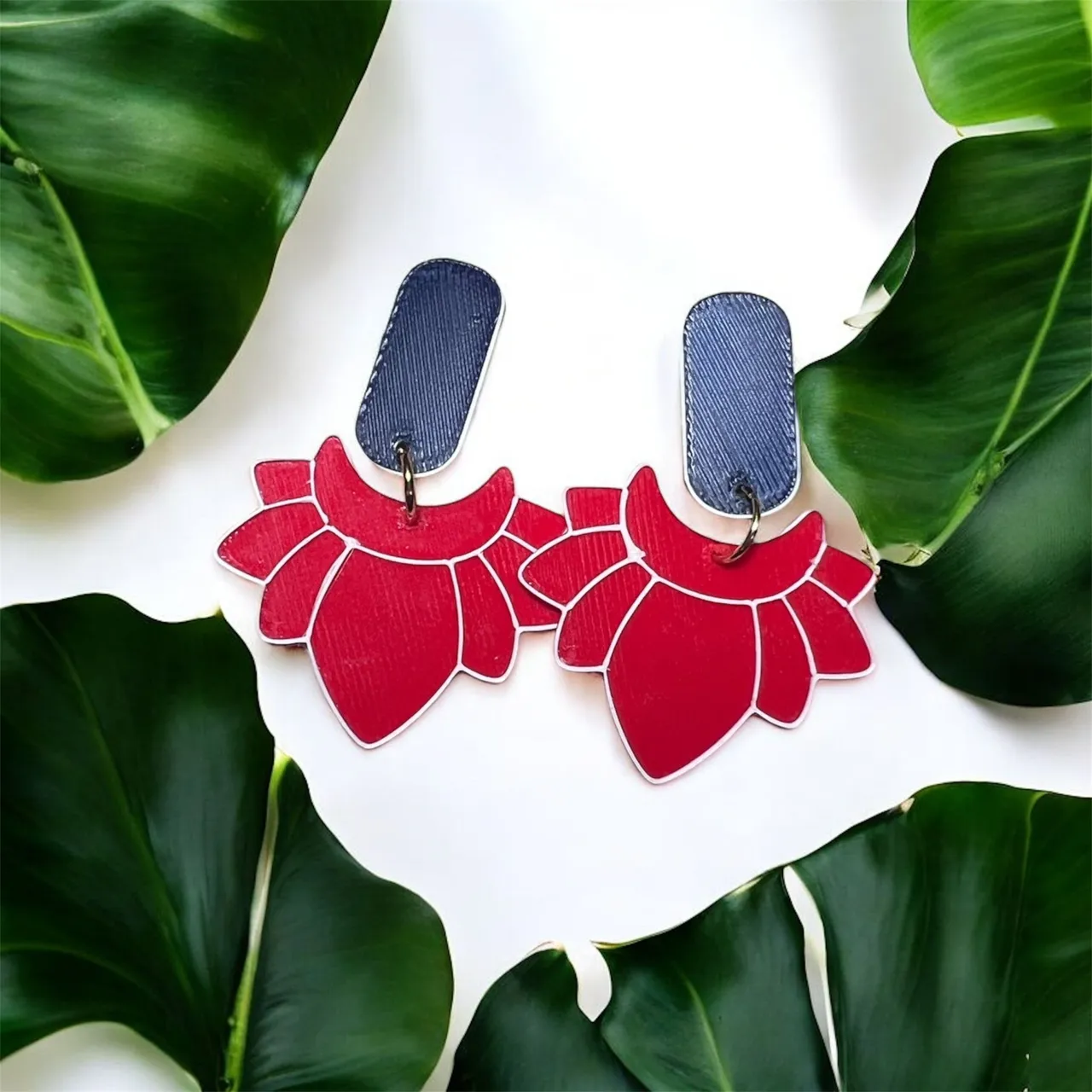 Pendientes flor view 2