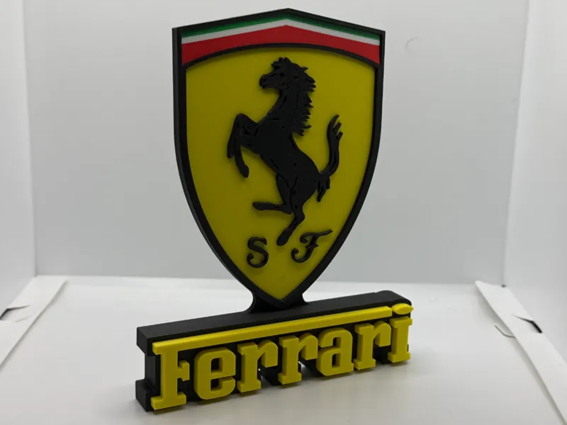 Ferrari Emblem Logo - Stands On It's Own - Desk
