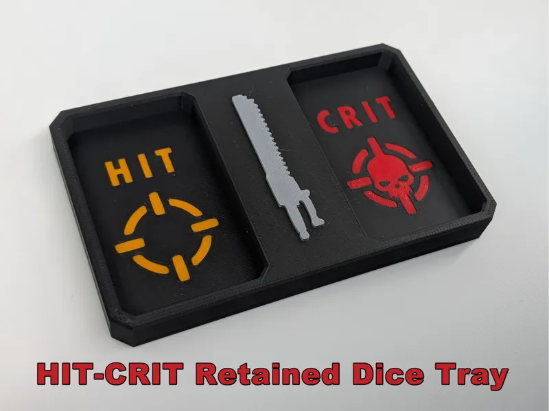 KT HIT-CRIT Retained Dice Tray Organizer