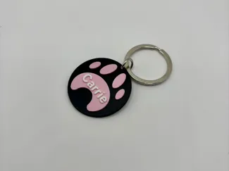 Dog tag - editable name and phone number