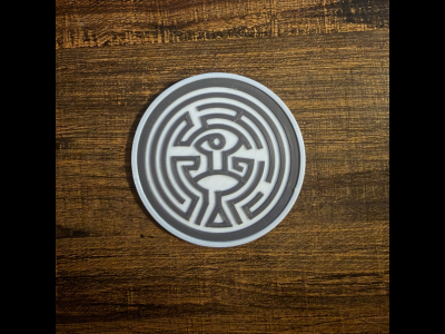 Westworld Maze Coaster | Easy Print Design
