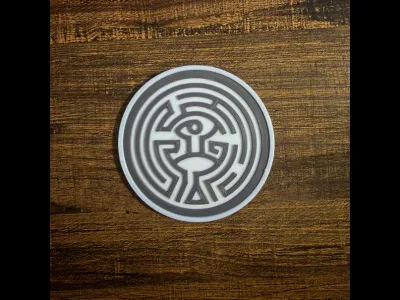 Westworld Maze Coaster | Easy Print Design