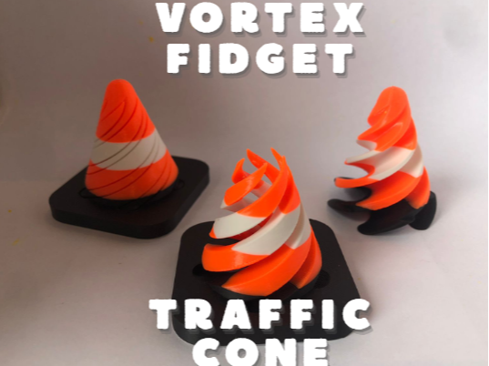 Juguete antiestresante cono de tráfico Tipo Vortex