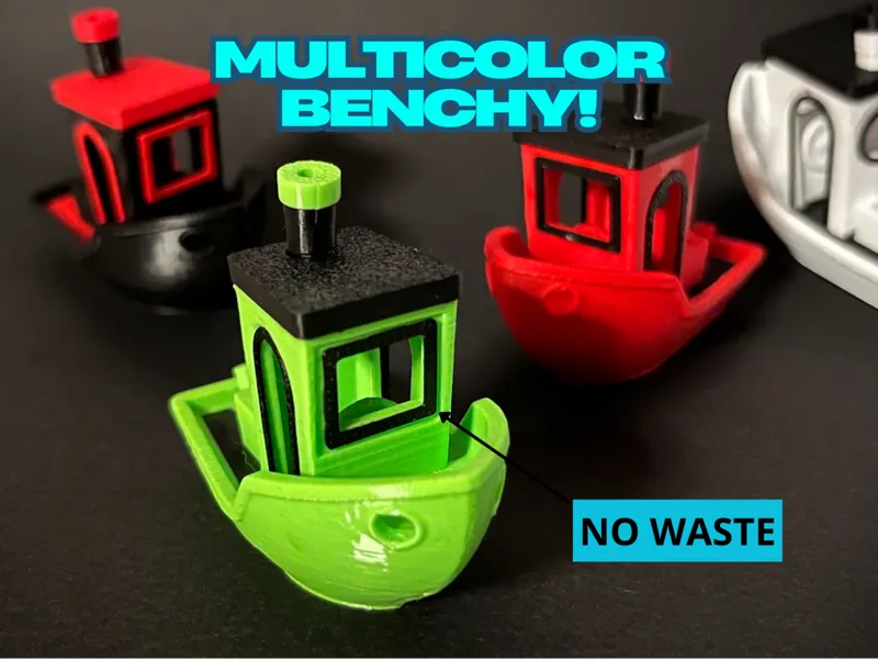 multicolor benchy (no waste)