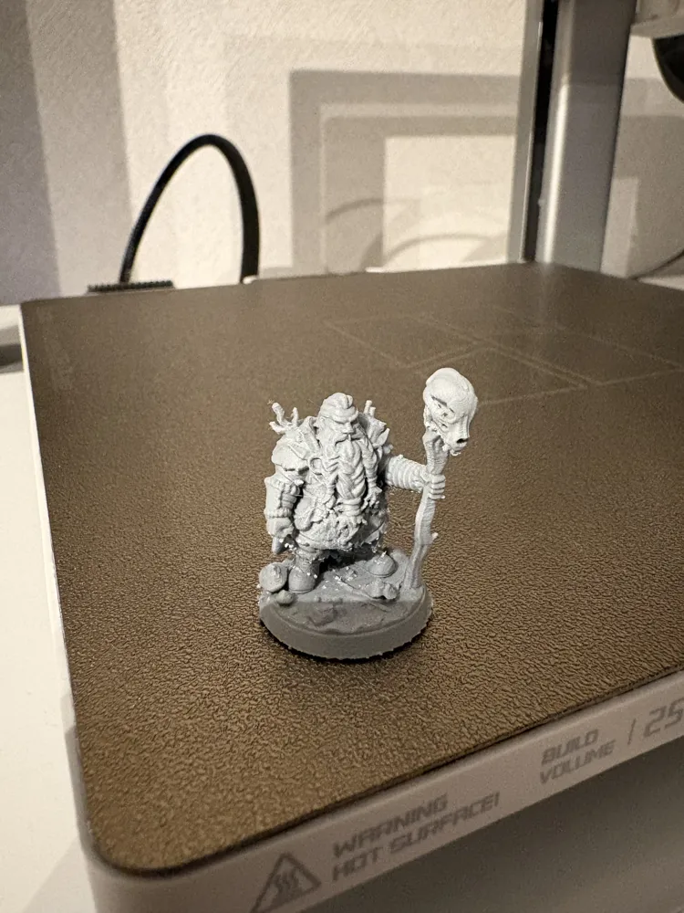 矮人德鲁伊微缩模型 预支撑 DnD - 免费 3D 打印模型 - MakerWorld