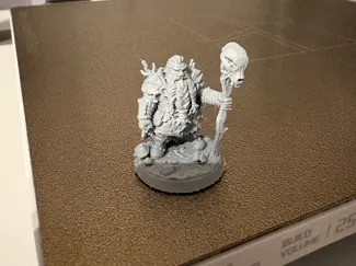Dwarf Druid Miniature Pre-Supported DnD 