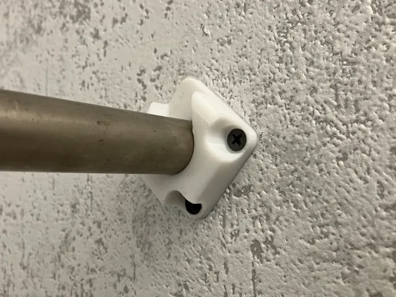Wardrobe Rail Wall Bracket Ø20 mm and Ø25 mm