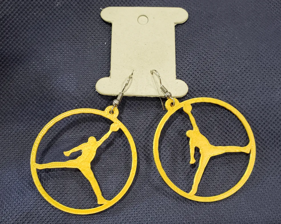 Jordan Earrings (Large Size) view 3