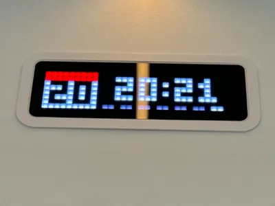 Ulanzi TC001 clock flush wall mount