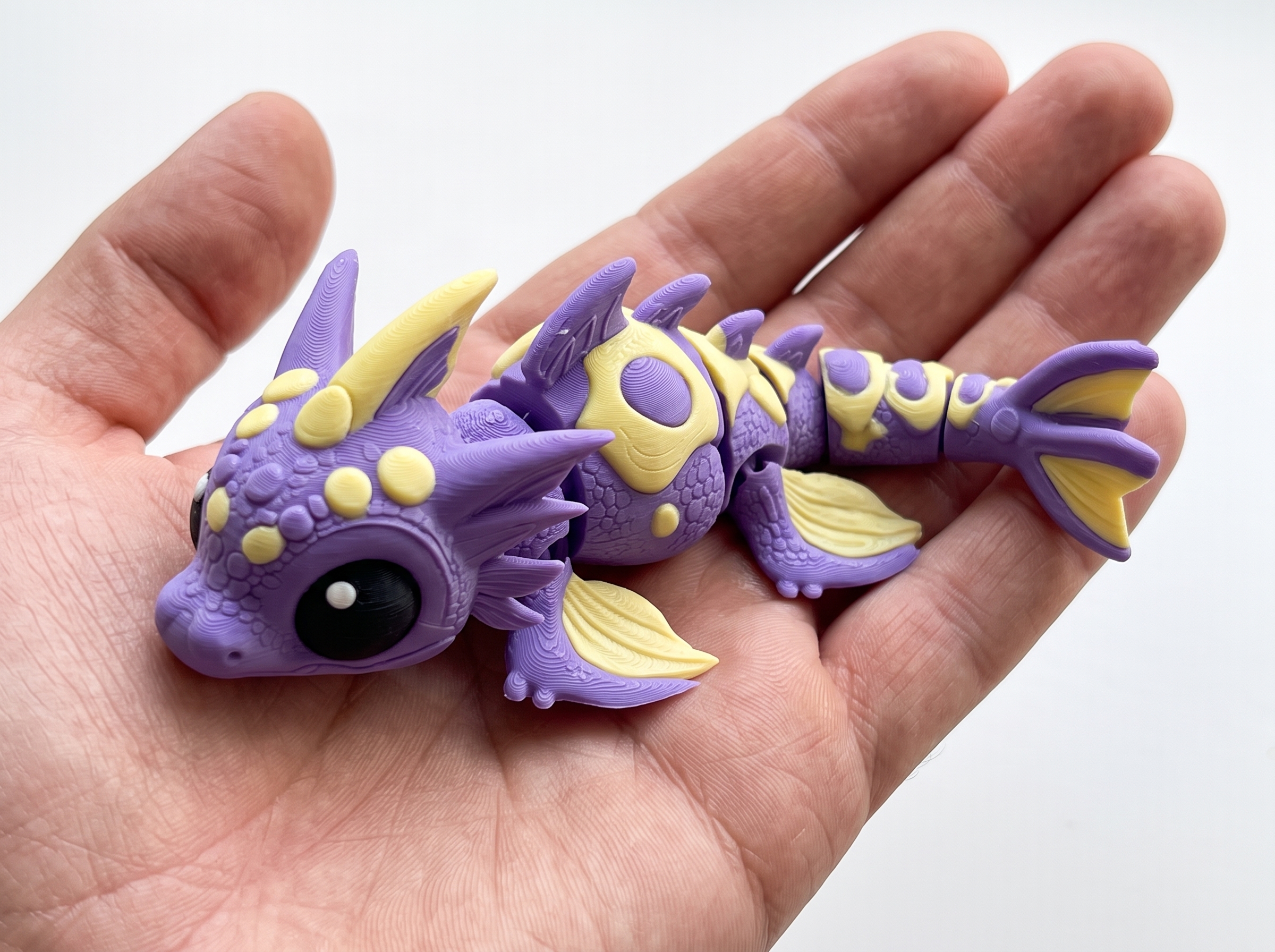 Cute Coral Reef Flexi Dragon – Print in Place - 1