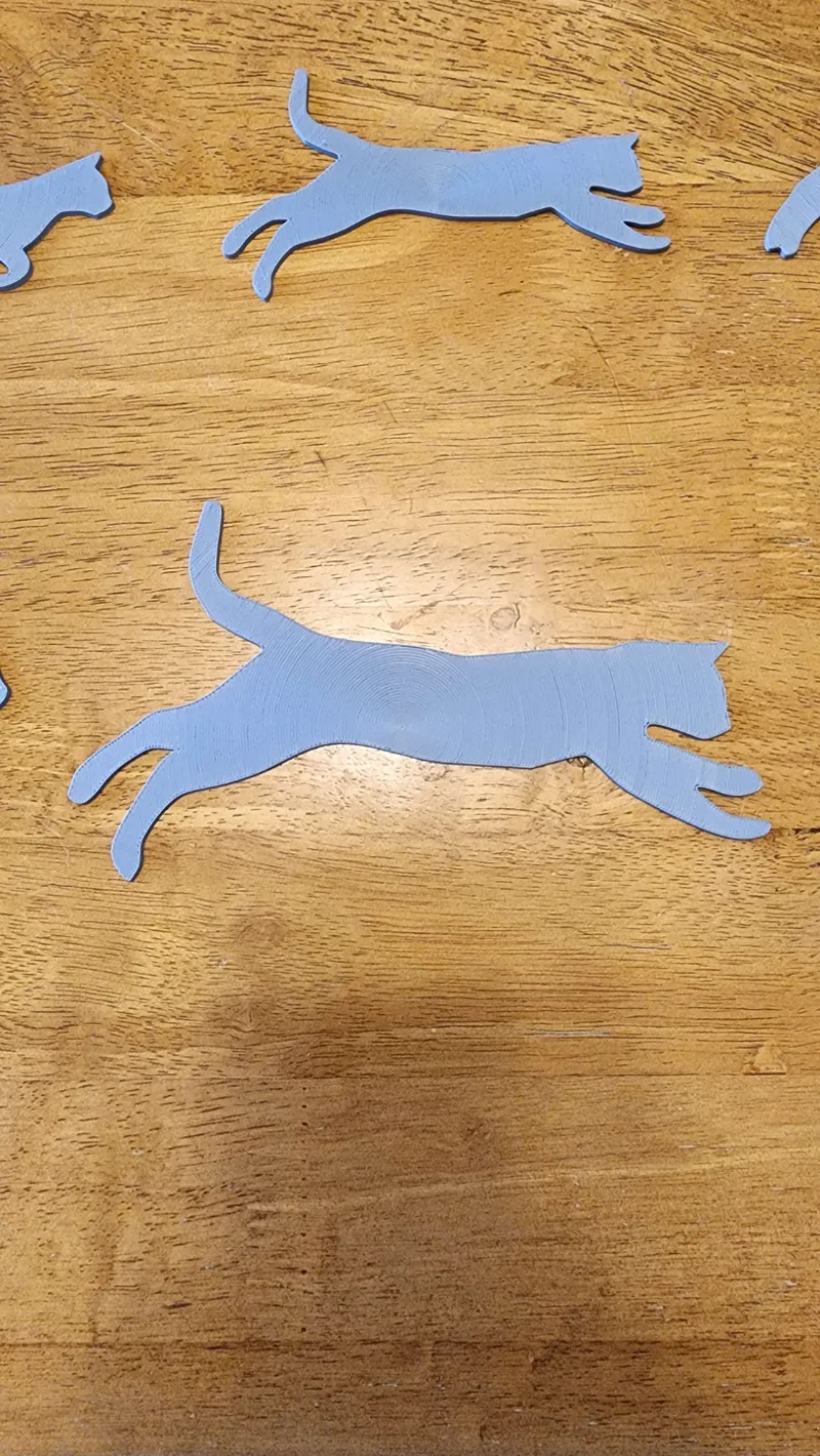 Running Cat Silhouette