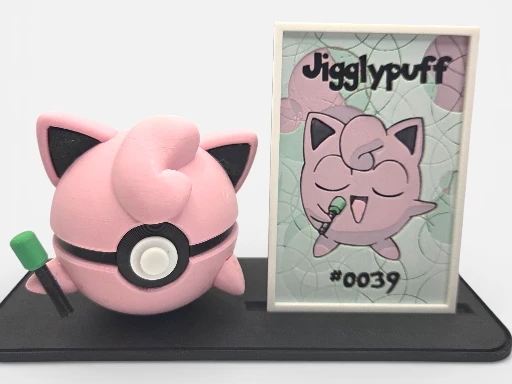 Jigglypuff Pokeball Display Card