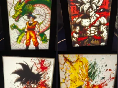 DBZ Lantern / Night Light – Color Lithophane