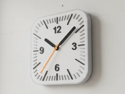 Minimal Wall Clock (Apple Style) – No AMS