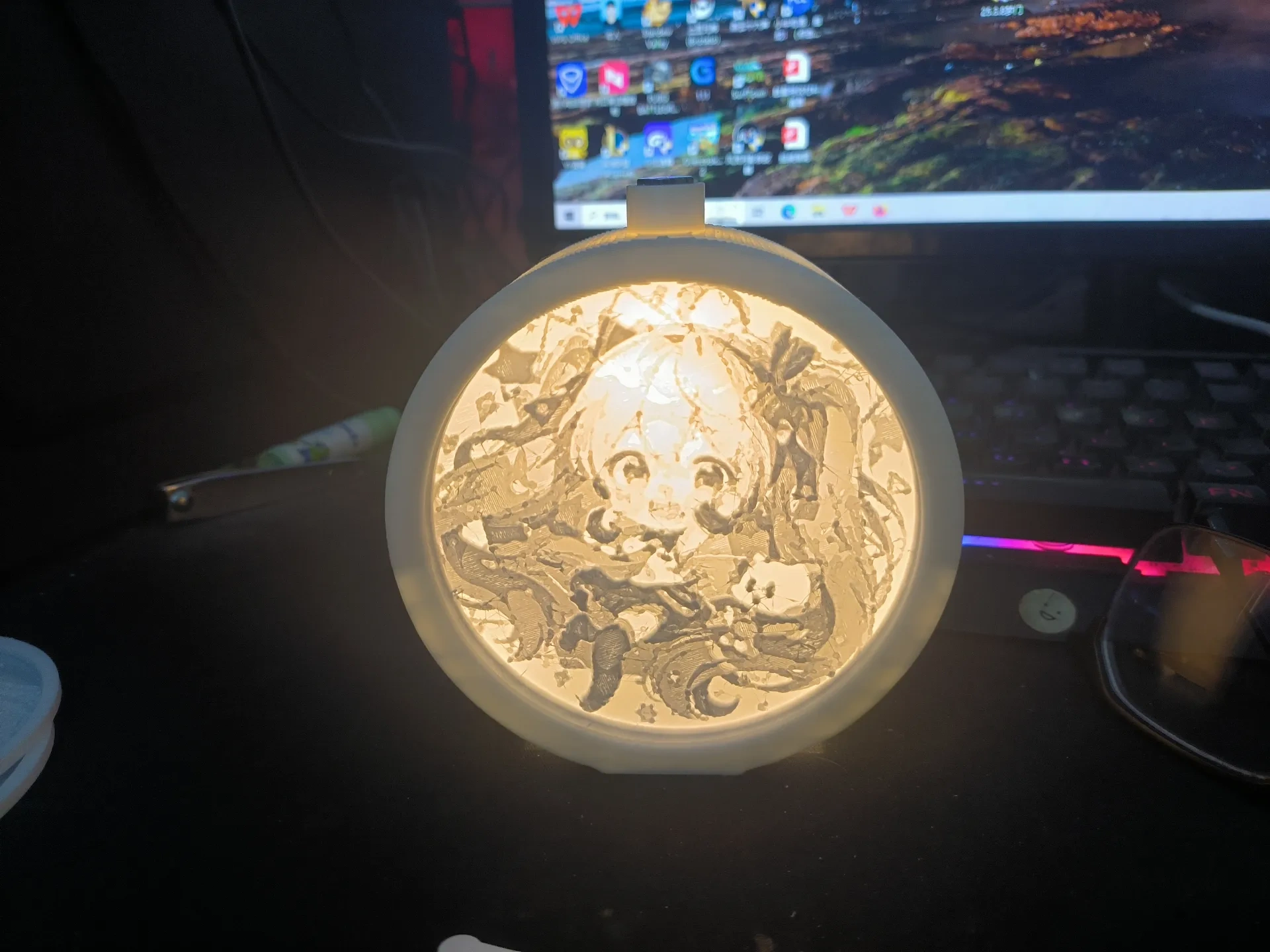 Miniatura 2 do modelo 3D 初音系列浮雕灯面-持续更新