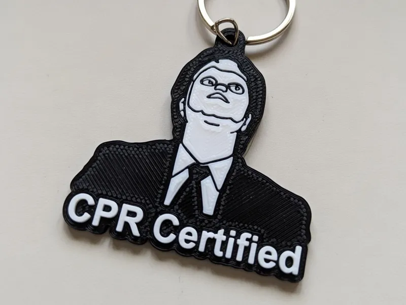 CPR Certified - The Office keychain