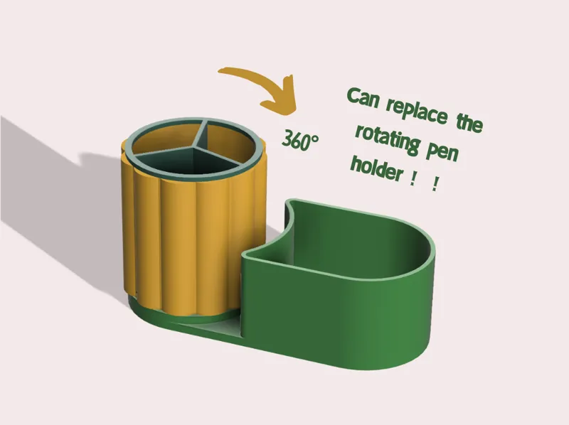旋转收纳笔筒Rotating storage pen holder