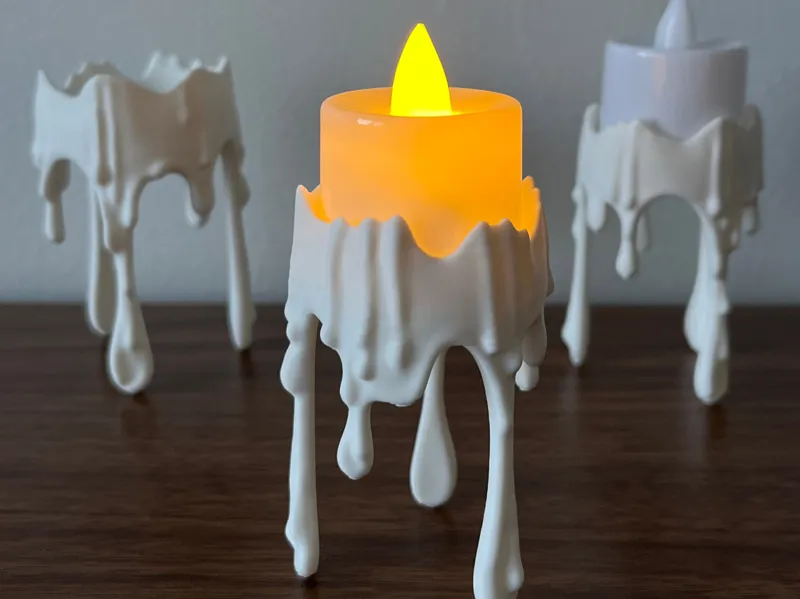 Dripping Wax Candle Holder for LED candles