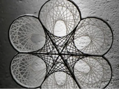 Modified string art