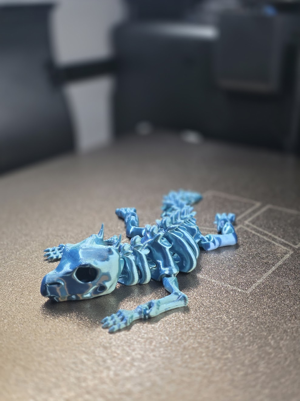 Miniatura 6 do modelo 3D Articulated Skeleton Lizard