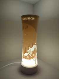 Lampe lithophanie thème de Noël — photo 3
