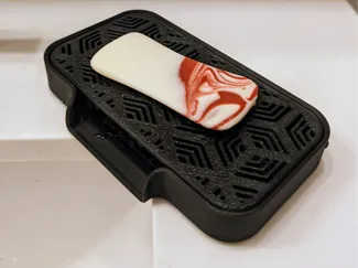 Soap Tray with Built-in Drain