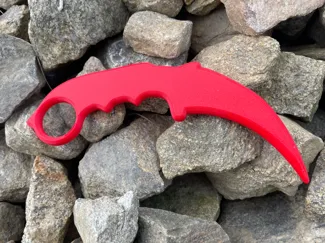 Training fidget karambit knife