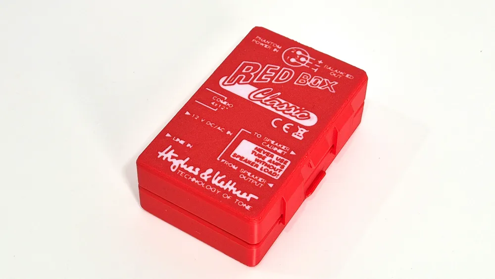 Hughes & Kettner Red Box Classic case - guitar DI - Free 3D Print Model ...