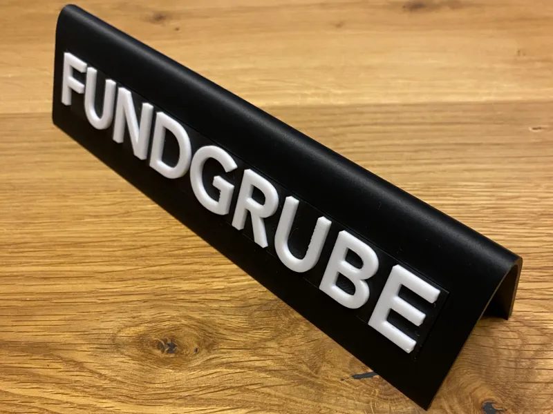 Aufsteller Fundgrube Schild