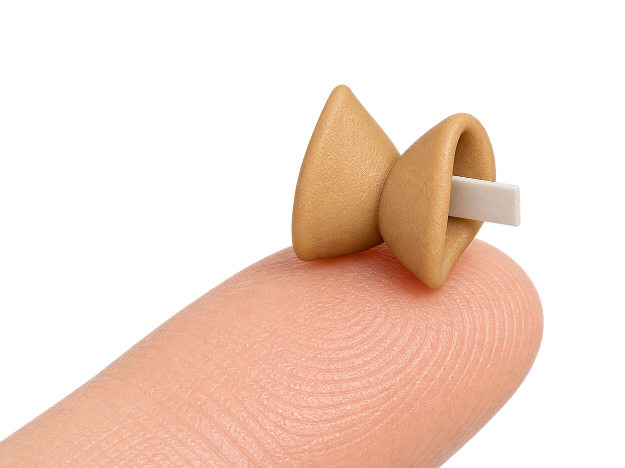 Mini Food Icon Series - #55 Fortune Cookie 3D model