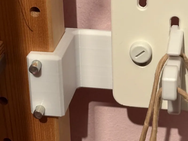 Ivar Skadis mount for wider shelf distance