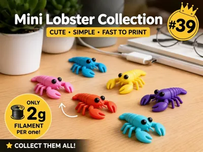 Mini Lobster Fidget - Micro Zoo