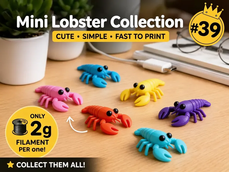 Mini Lobster Fidget - Micro Zoo