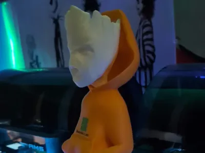 Groot head for urban bugs bunny