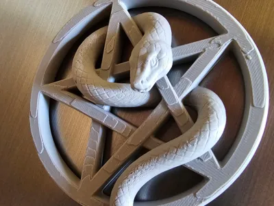 Pentagram with Snake