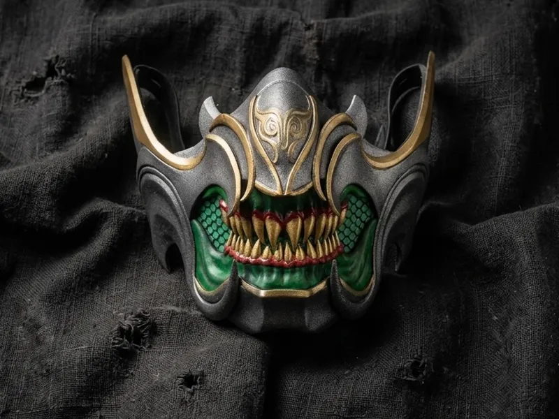 Reptile mask from MK1 - Wozakin Conflict Half-Mask