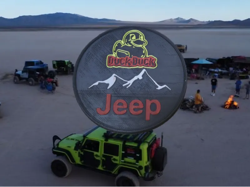 #duckduckjeep Badge Jeep town