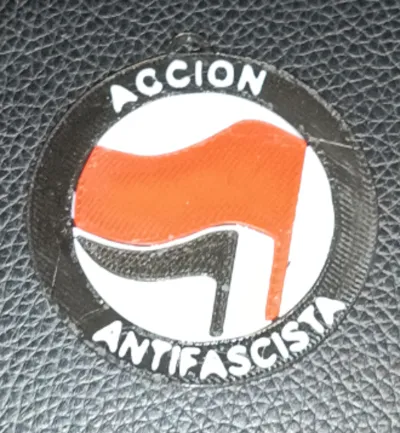 Antifascist Action Keychain