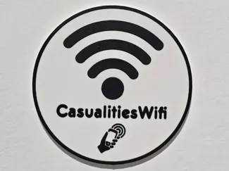 Targhetta connessione wifi nfc
