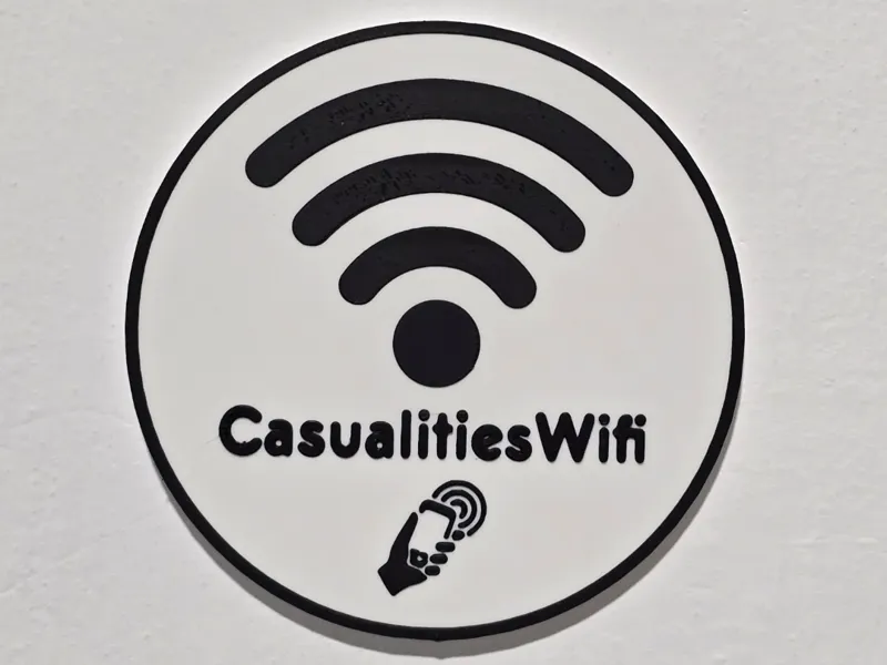 Targhetta connessione wifi nfc