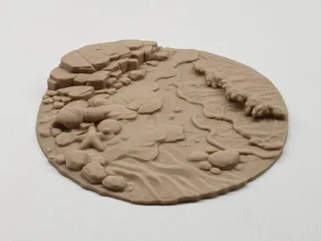 Escenografía en miniatura: Base|Terrain|Diorama - Beach Waves — vista de referencia 3
