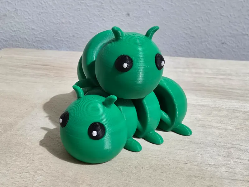 Cute Caterpillar Flexi (plus Key Chain)