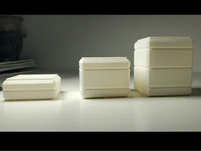 Small stackable boxes