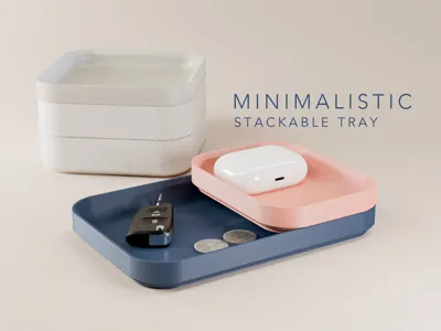Minimalistic Stackable Tray / Bowl