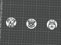 Dog keychain