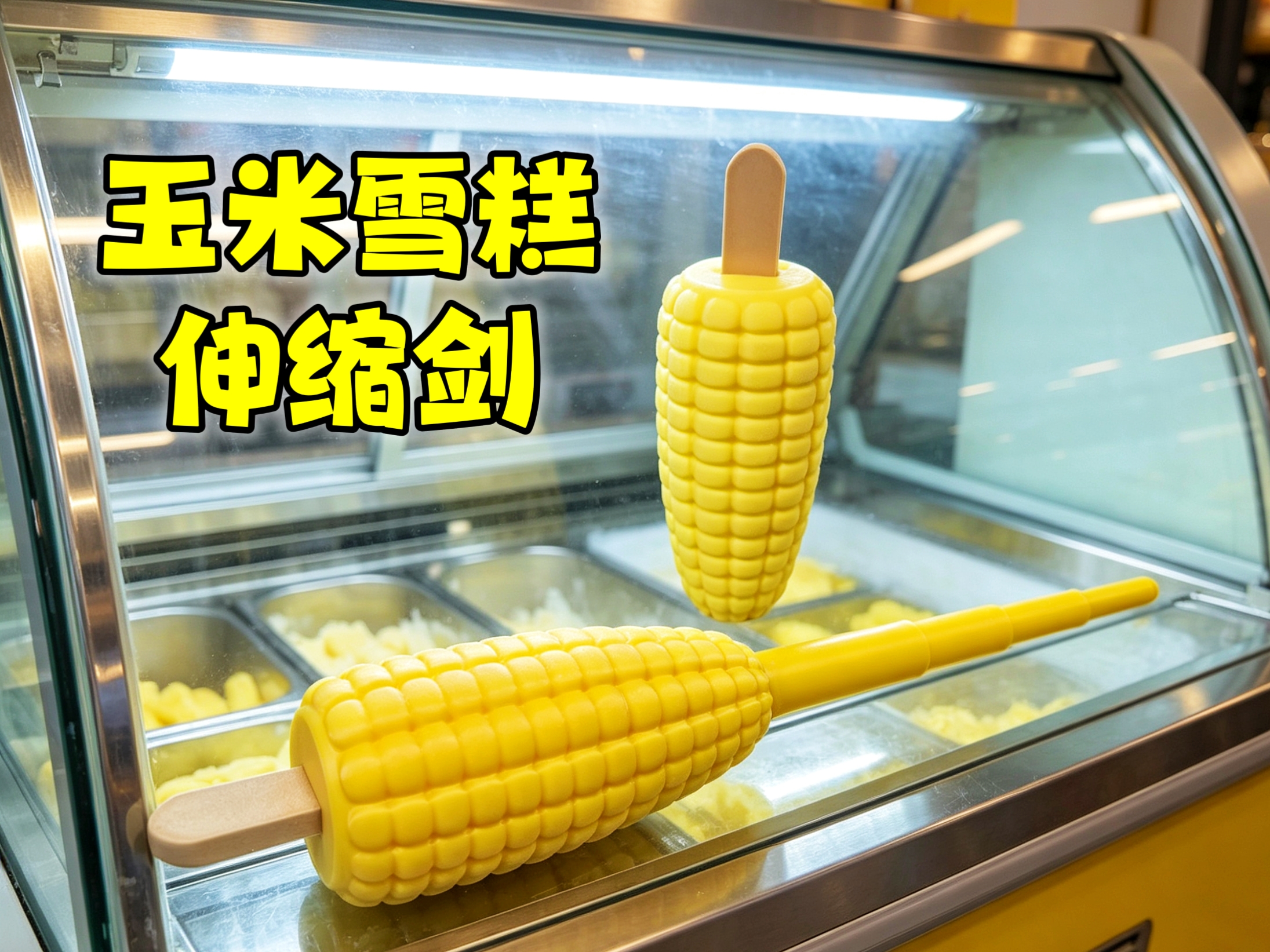Miniatura 2 do modelo 3D 玉米雪糕伸缩剑