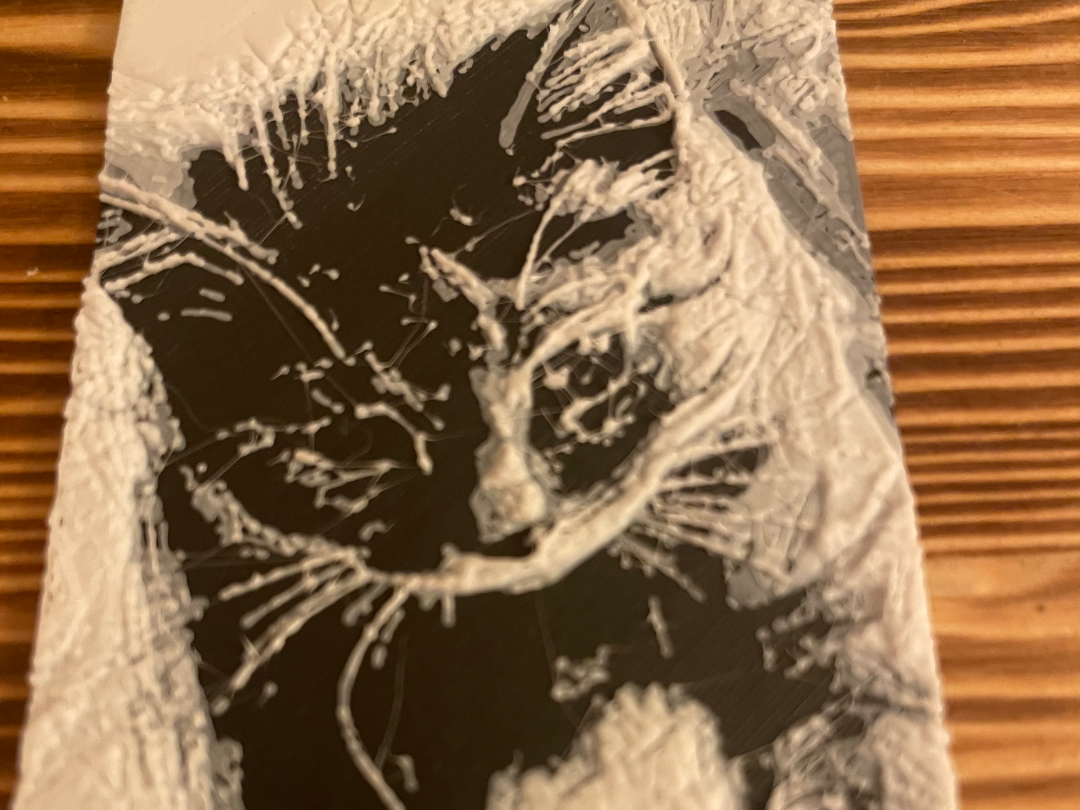 Katze mit Wolle Lesezeichen