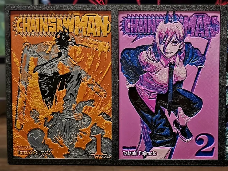 Chainsaw Man Manga Display