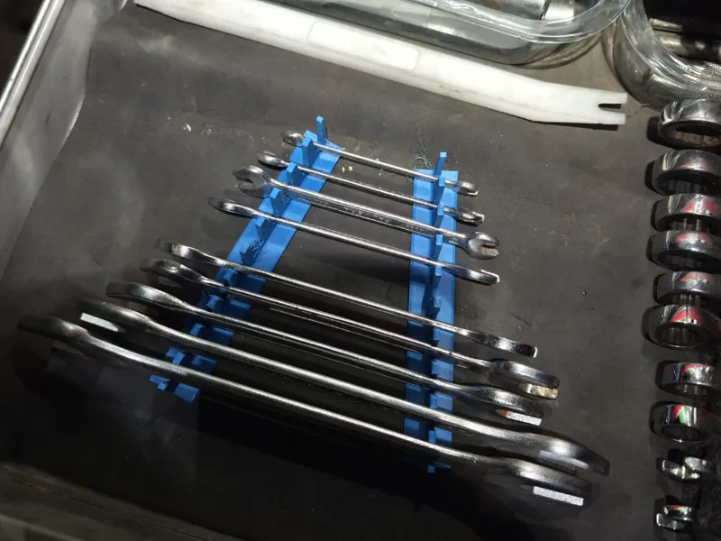 Soporte organizador 12 llaves fijas planas